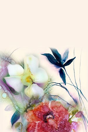 国画印花花型图片