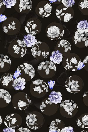 花卉印花花型图片