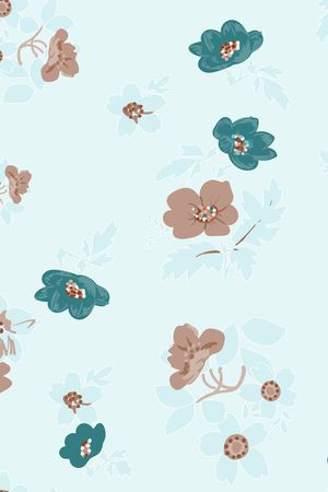 水彩花卉印花花型图片