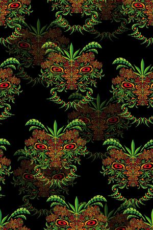 动物花卉印花花型图片