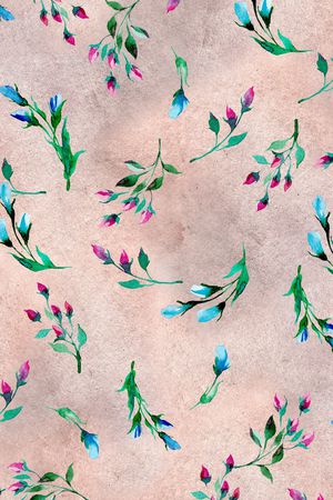 小碎花印花花型图片