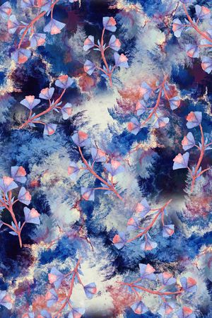 小碎花印花花型图片