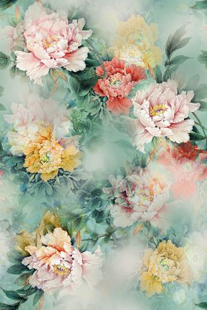 中国风印花花型图片
