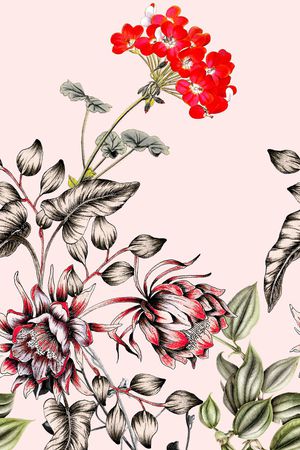 数码花型印花花型图片
