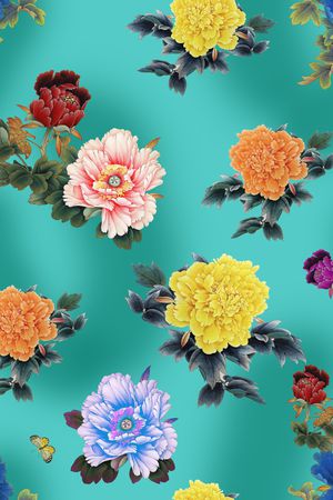 香云纱印花花型图片