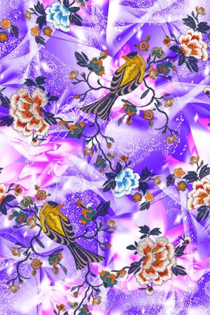抽象印花花型图片