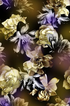 花卉印花花型图片