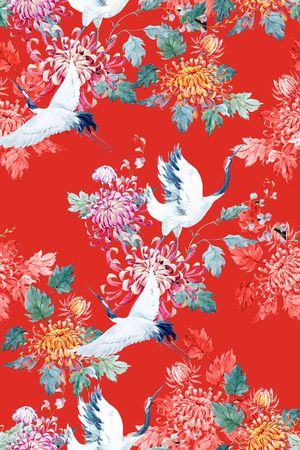 春夏花型印花花型图片