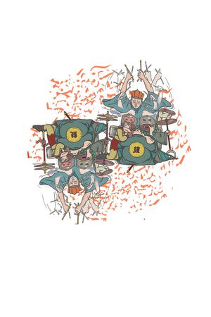 衬衫印花花型图片