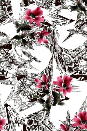 数码花型印花花型图片