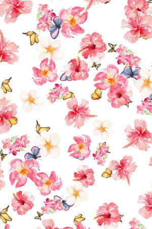 小碎花印花花型图片