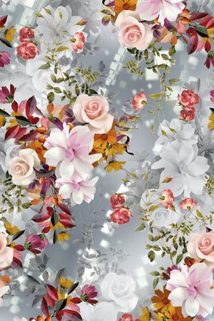 欧式定位花印花花型图片