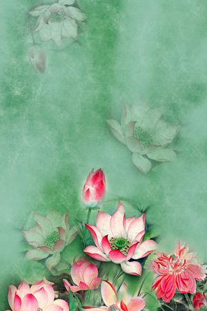 定位花印花花型图片