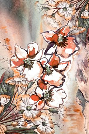 数码花型印花花型图片