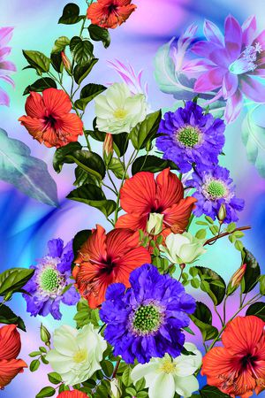 3D立体印花花型图片