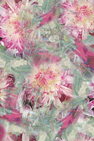 抽象花卉印花花型图片