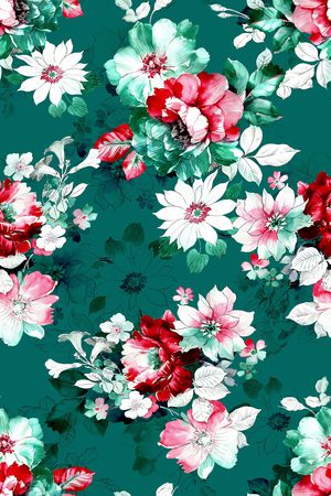 花卉印花花型图片