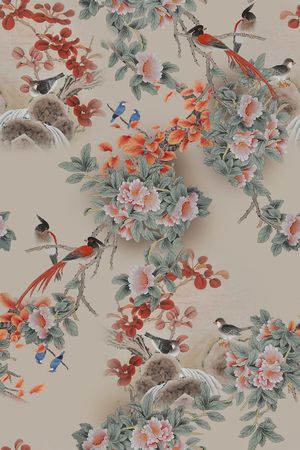 鸟印花花型图片
