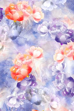 淑女印花花型图片