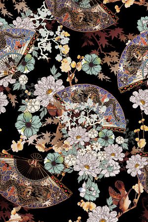 数码花型印花花型图片