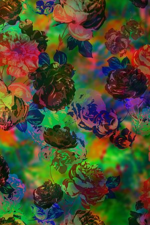 数码花型印花花型图片