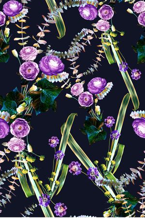 数码花型印花花型图片