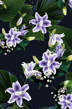 数码花型印花花型图片