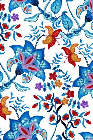 花卉印花花型图片