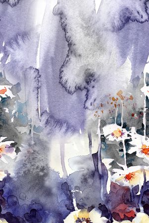 水彩花卉印花花型图片