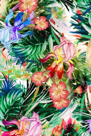 花卉印花花型图片