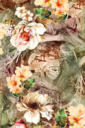 数码花型印花花型图片