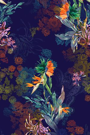 数码花型印花花型图片