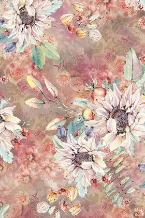 小碎花印花花型图片