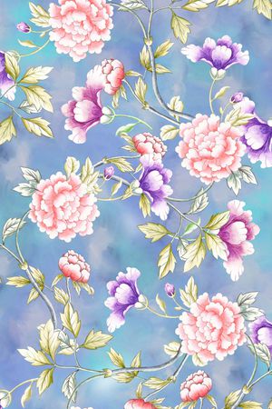 小碎花印花花型图片