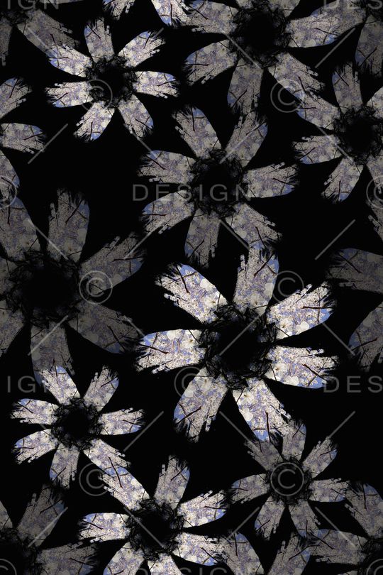 玉兰花印花花型图片