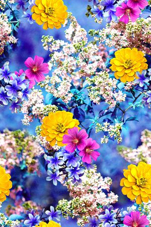 花卉印花花型图片