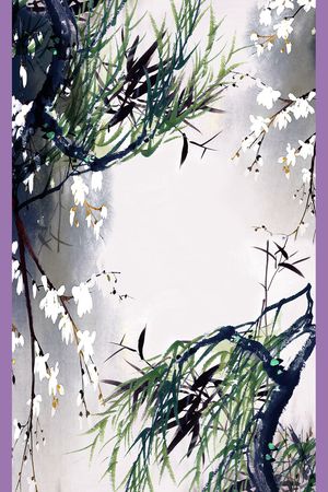 中长巾印花花型图片
