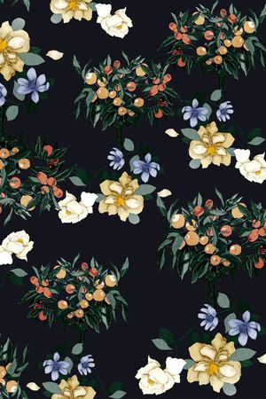 数码花型印花花型图片