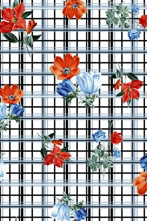 花卉印花花型图片
