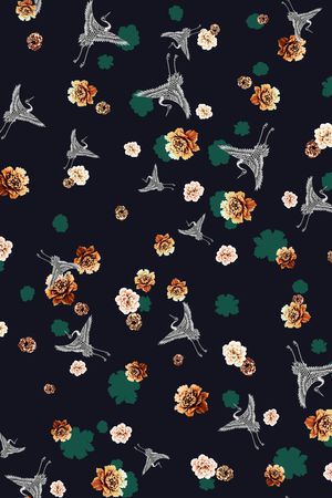 数码花型印花花型图片