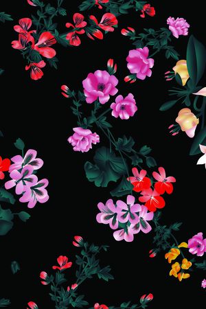 数码花型印花花型图片