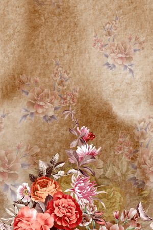 定位花印花花型图片