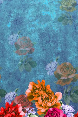 定位花印花花型图片