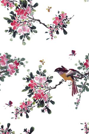 鸟/昆虫印花花型图片