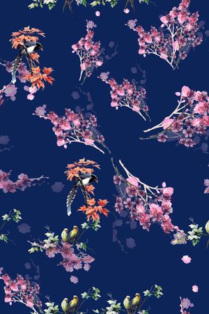 数码花型印花花型图片