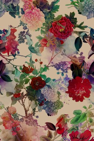 梅花印花花型图片