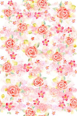 春夏花型印花花型图片