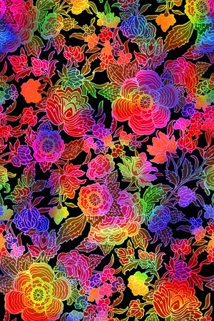 数码花型印花花型图片