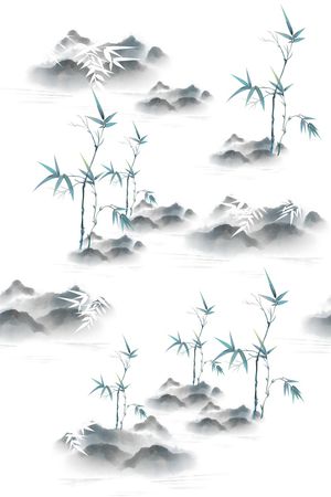 竹子印花花型图片