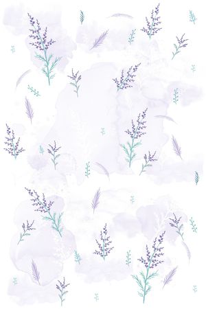春夏花型印花花型图片